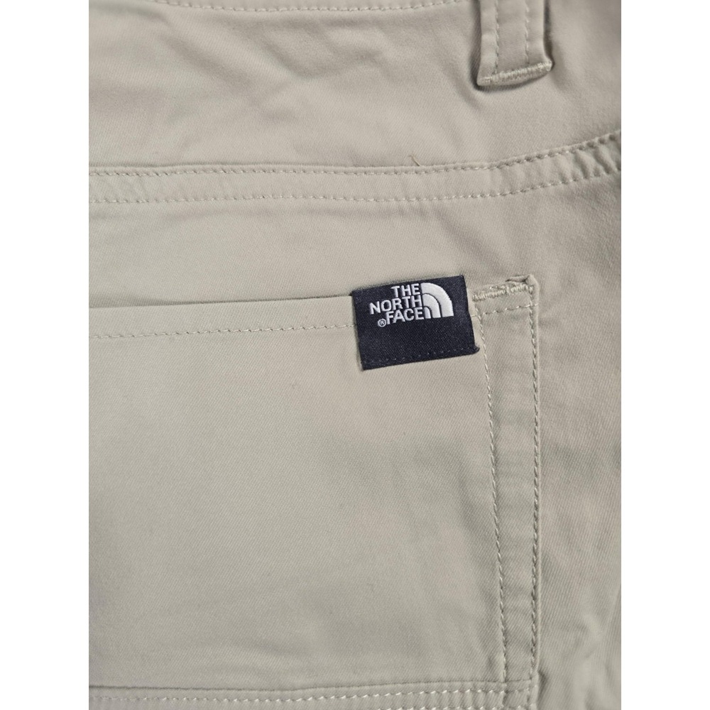 The North Face Cargo Shorts Womens 4 Beige Nylon Stretch Hiking Outdoor Summer - Picture 2 of 12